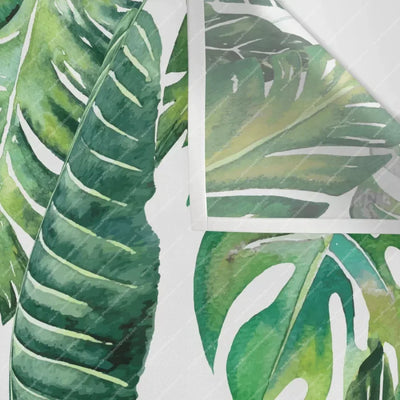Jungle Leaves Banana Monstera Wall Tapestry [Used]