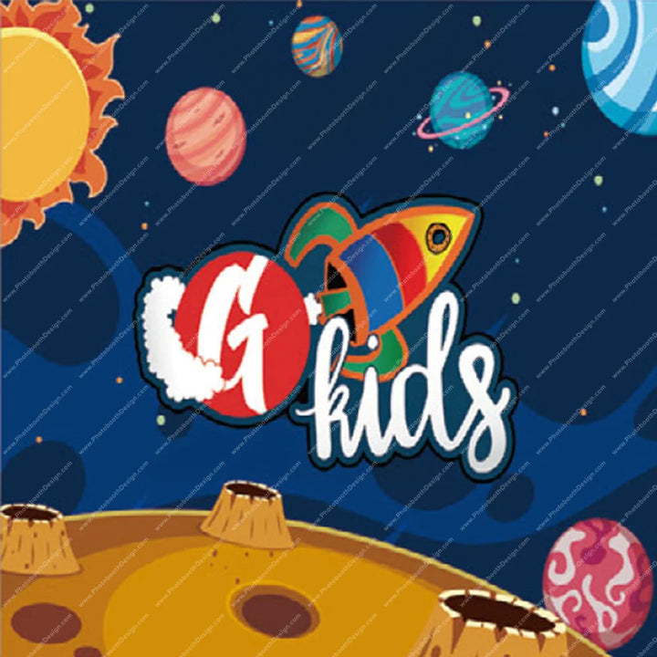 Kids Space Adventure – Pillow Cover Backdrop