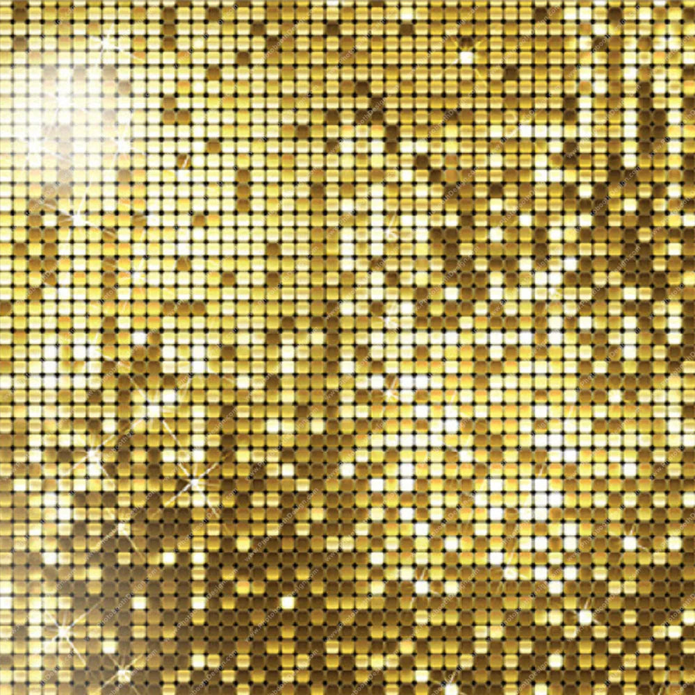 Large Gold Sequin Mosaic - Pillow Cover Backdrop Backdrops
