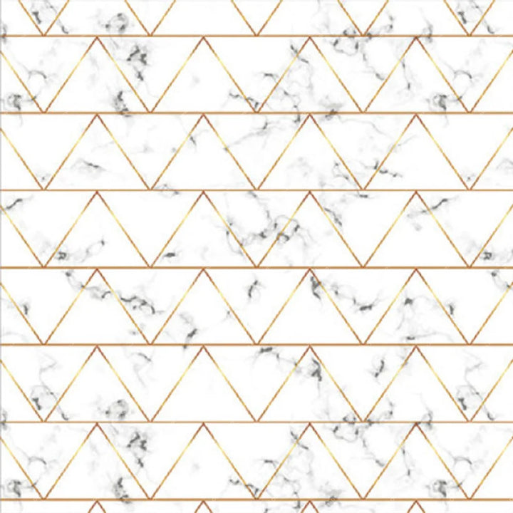 Marble & Gold Geometric Triangles - Pillow Cover Backdrop