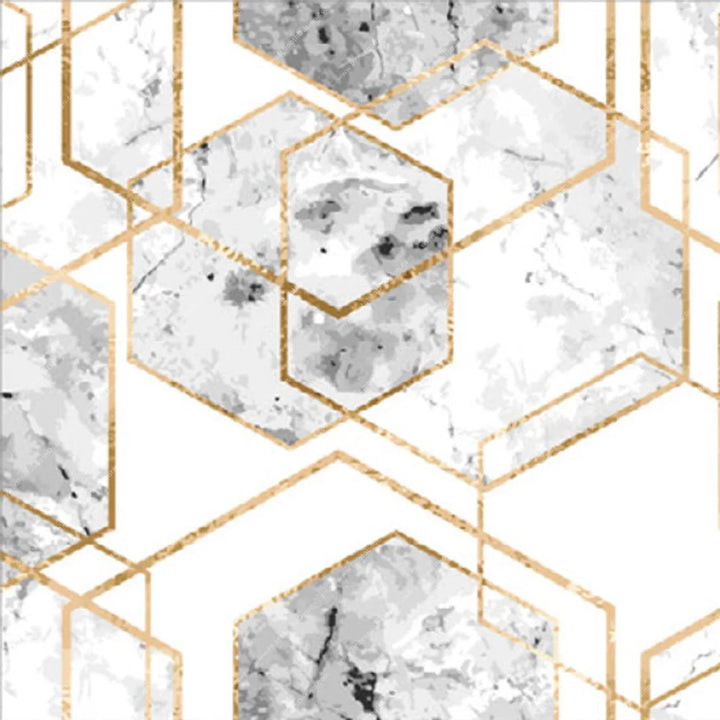 Marble Hexagon Matrix – Pillow Cover Backdrop