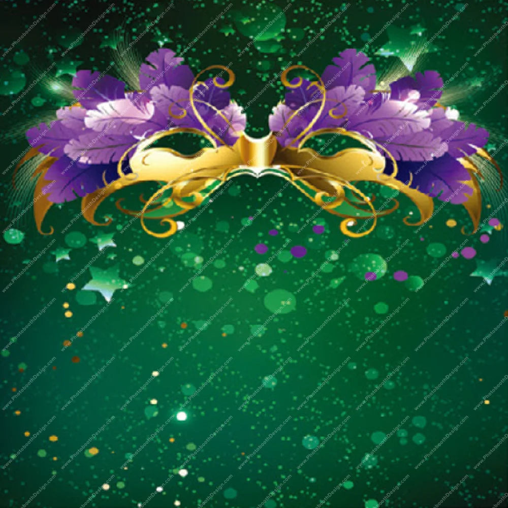 Mardi Gras Masquerade - Pillow Cover Backdrop Backdrops