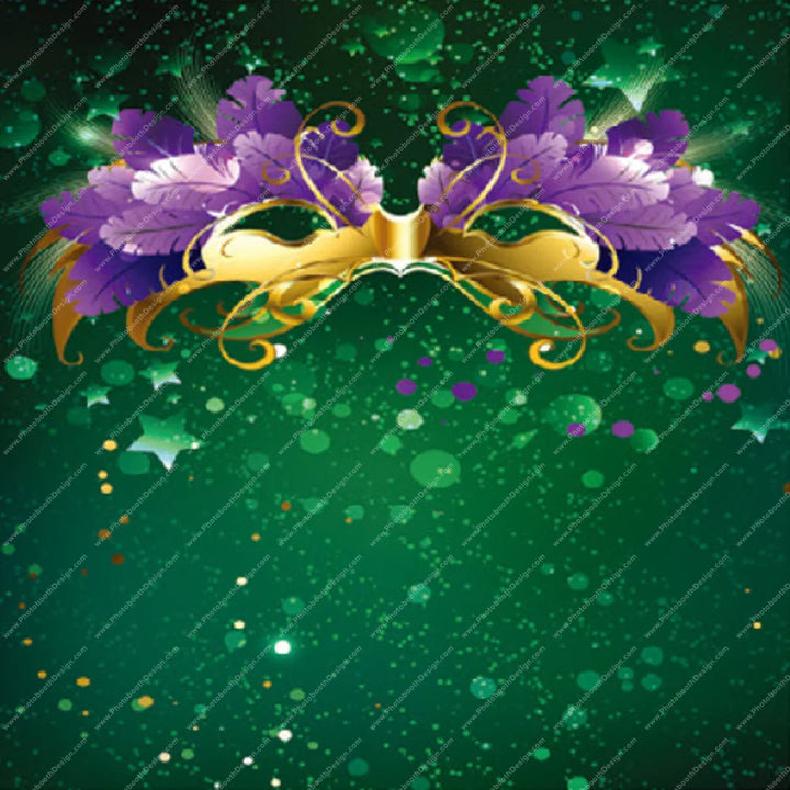 Mardi Gras Masquerade - Pillow Cover Backdrop Backdrops
