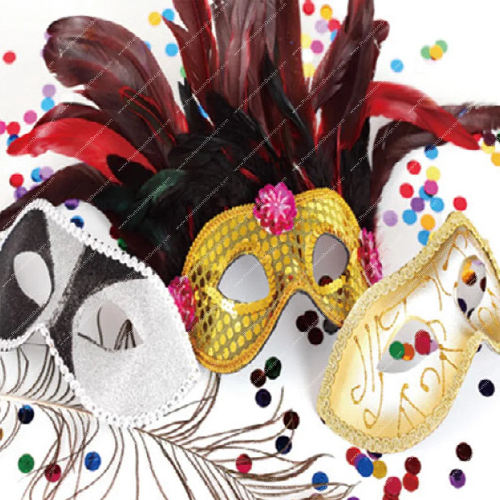 Masquerade Feathers – Pillow Cover Backdrop