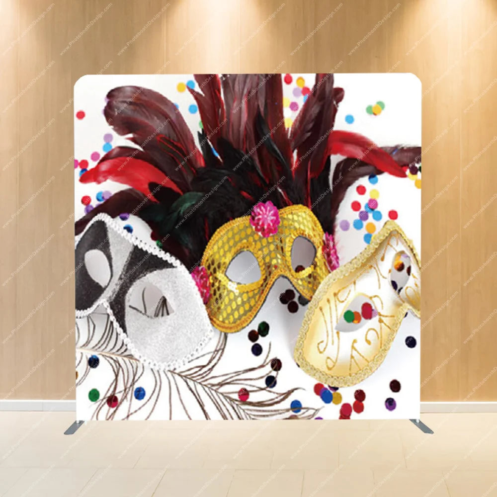 Masquerade Feathers – Pillow Cover Backdrop