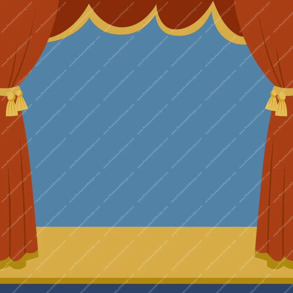 Mickey Curtain Call - Pillow Cover Backdrop Backdrops