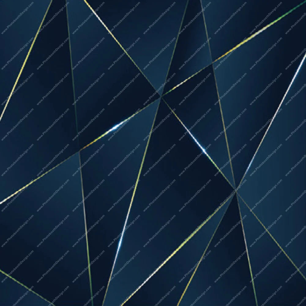 Midnight Geometric Nexus - Pillow Cover Backdrop