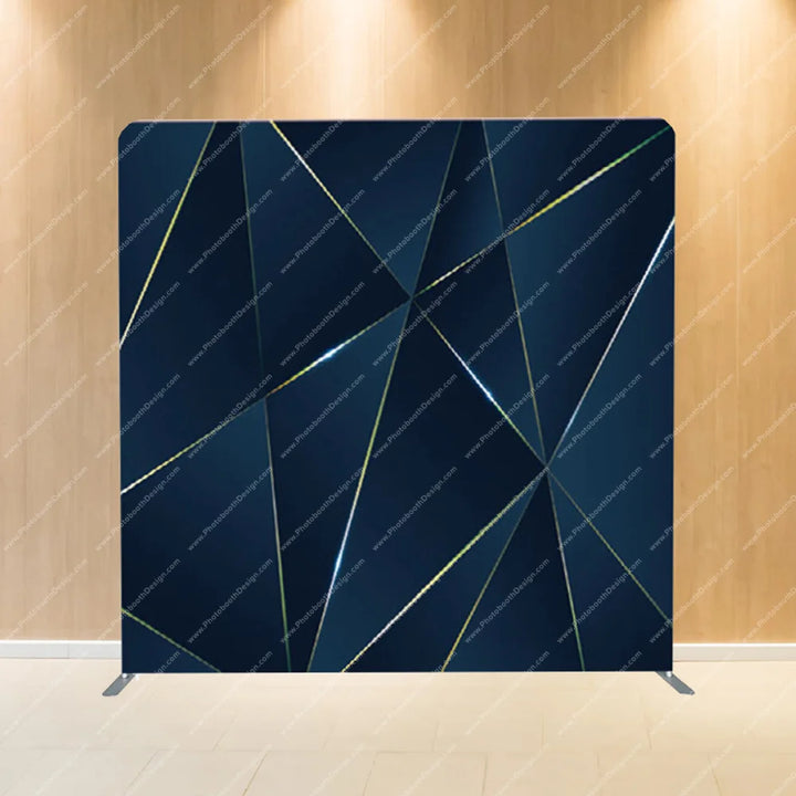 Midnight Gold Linework – Pillow Cover Backdrop