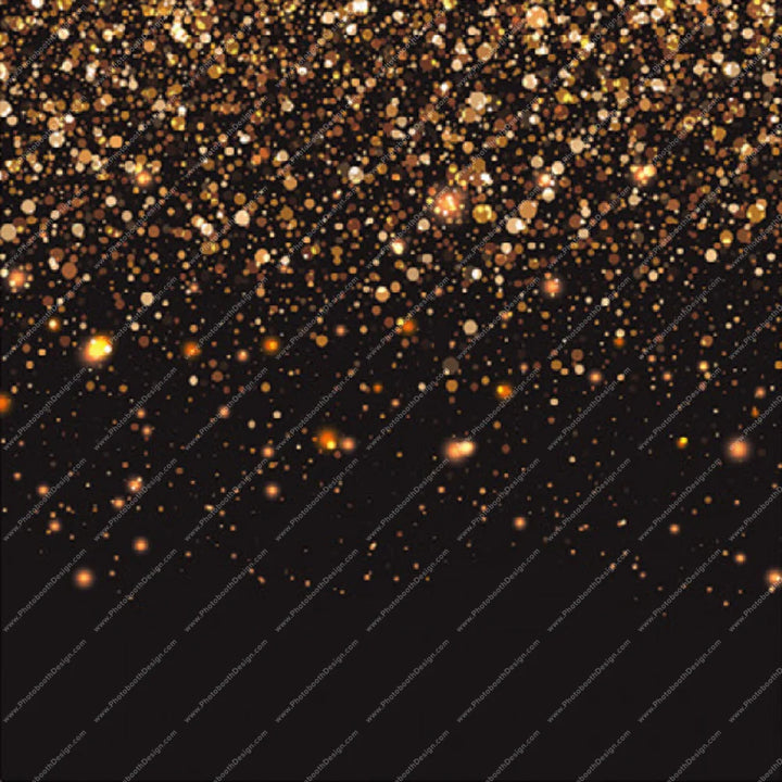 Midnight Gold Sprinkle - Pillow Cover Backdrop Backdrops