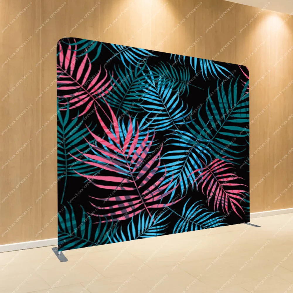 Midnight Tropic Fronds – Pillow Cover Backdrop