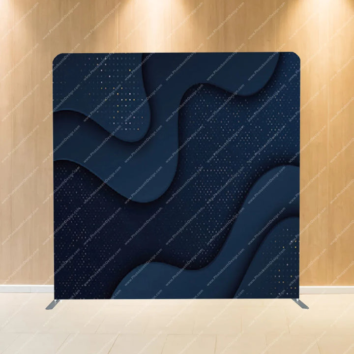 Navy Paper Layers – Pillow Cover Backdrop