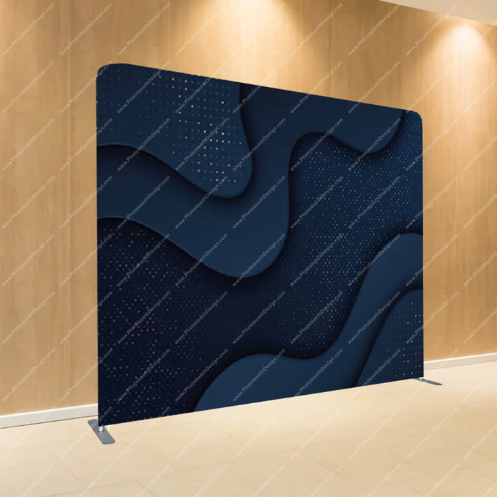 Navy Paper Layers – Pillow Cover Backdrop