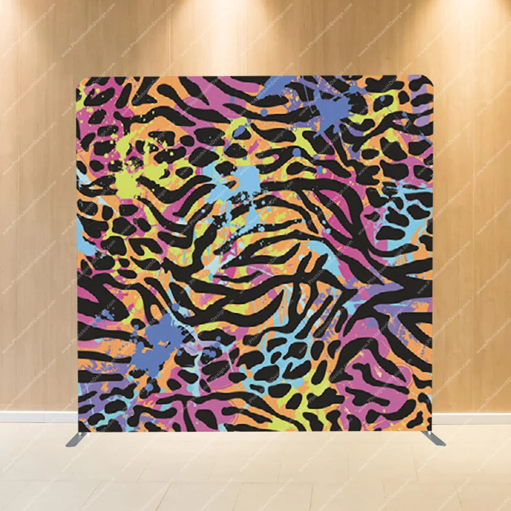 Neon Animal Print Jungle – Pillow Cover Backdrop