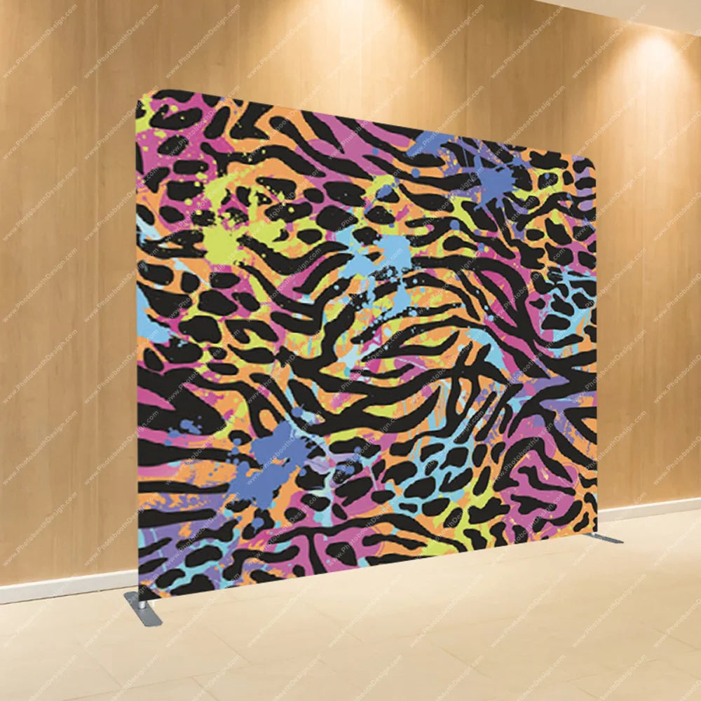 Neon Animal Print Jungle – Pillow Cover Backdrop
