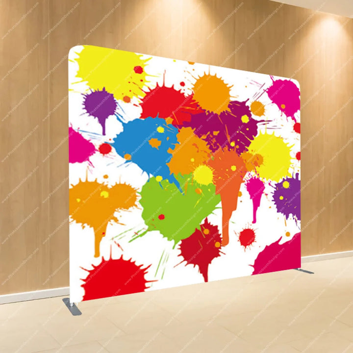 Neon Paint Splatter – Pillow Cover Backdrop