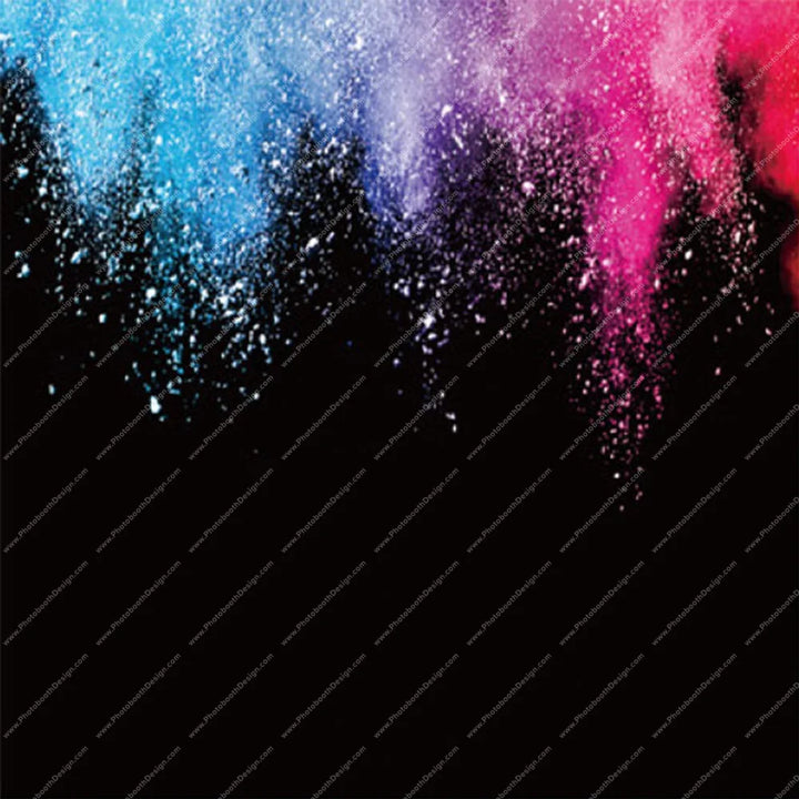 Neon Powder Burst – Pillow Cover Backdrop