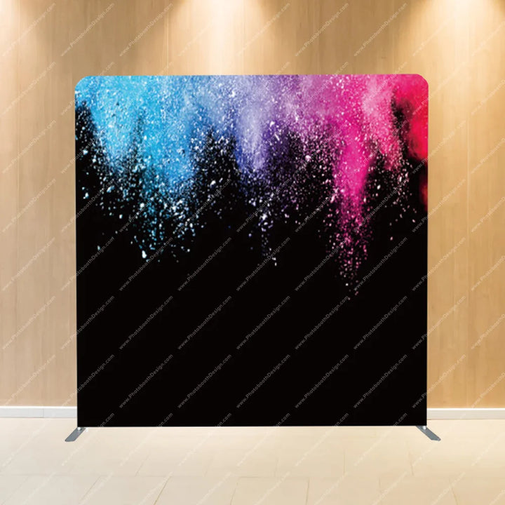 Neon Powder Burst – Pillow Cover Backdrop