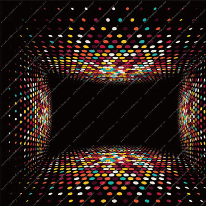 Neon Tunnel Lights – Pillow Cover Backdrop