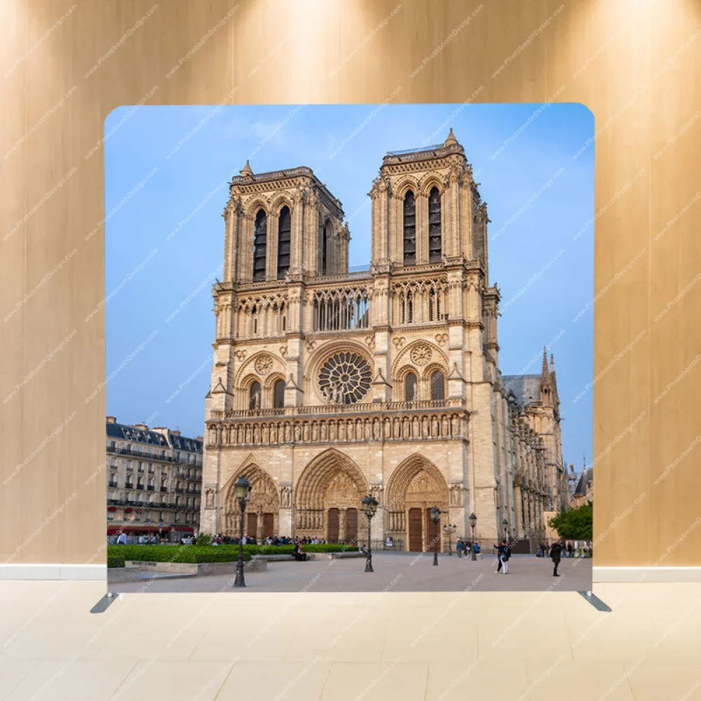 Notre Dame Cathedral Paris - Pillow Cover Backdrop Backdrops
