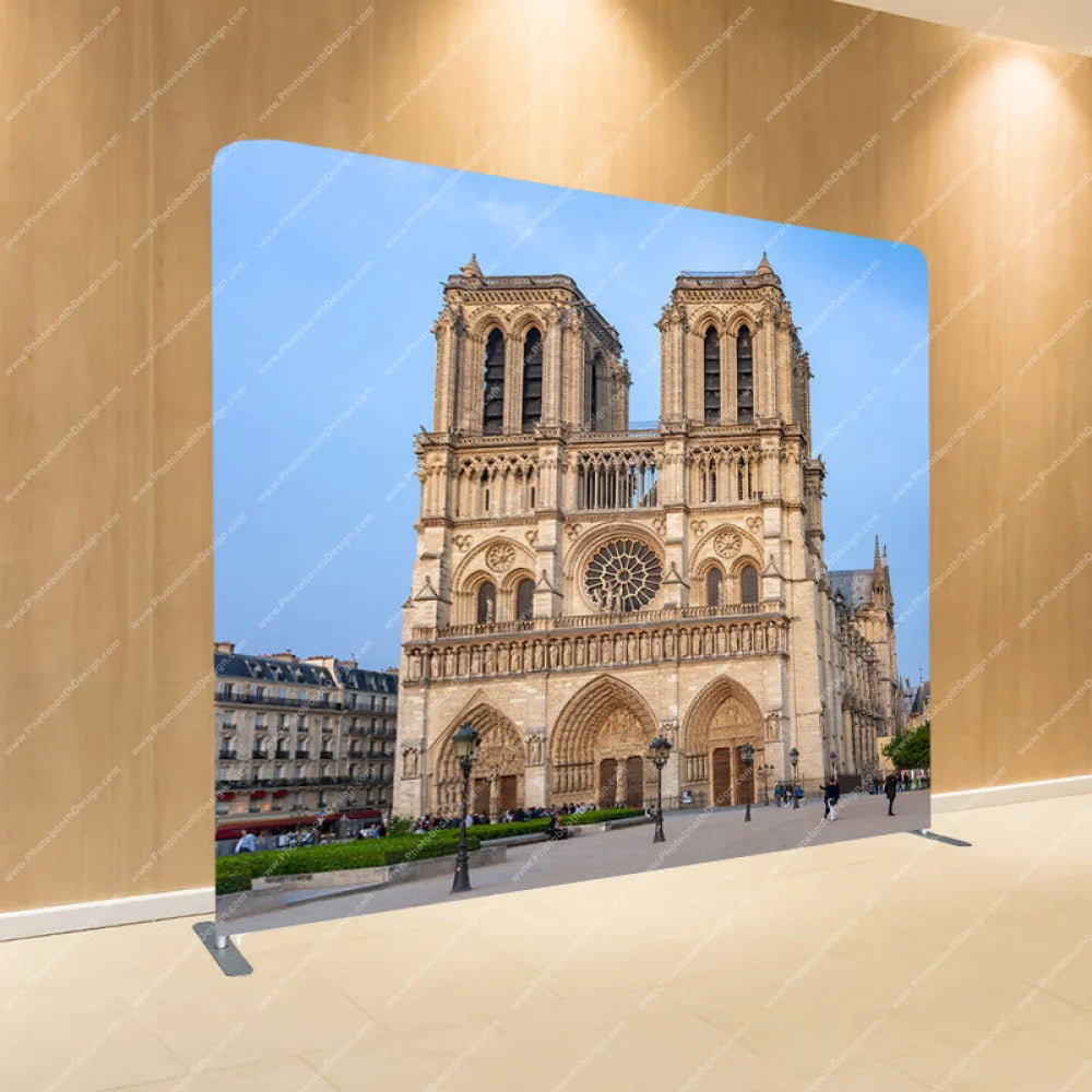 Notre Dame Cathedral Paris - Pillow Cover Backdrop Backdrops