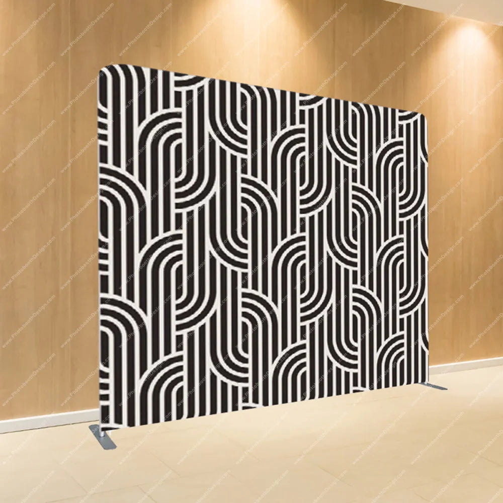 Optic Interlock Lines – Pillow Cover Backdrop