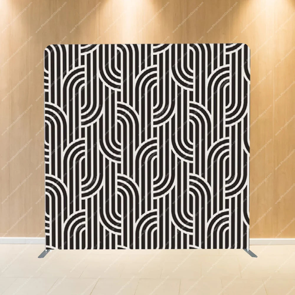 Optic Interlock Lines – Pillow Cover Backdrop