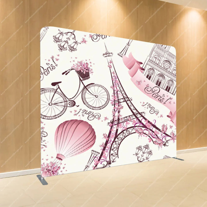 Parisian Chic Sketch - Pillow Cover Backdrop Backdrops