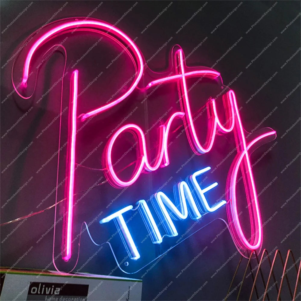 Party Time Led Neon Sign Signs
