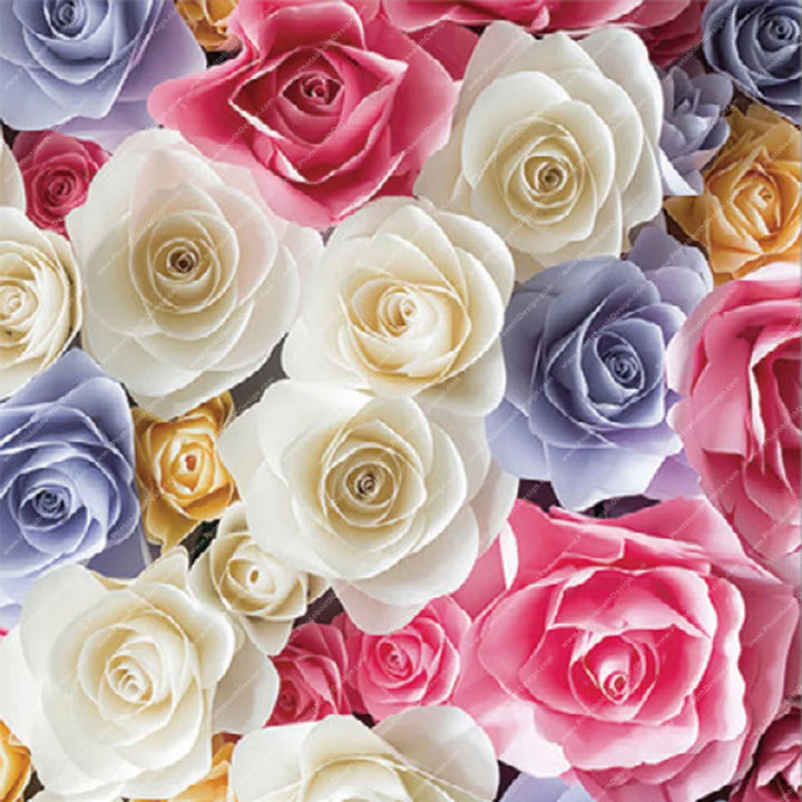 Pastel Rose Garden – Pillow Cover Backdrop