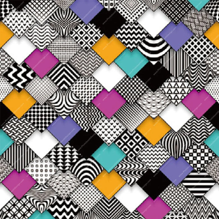 Patchwork Geometric – Pillow Cover Backdrop