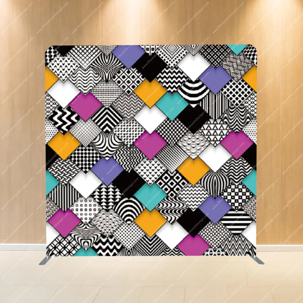 Patchwork Geometric – Pillow Cover Backdrop