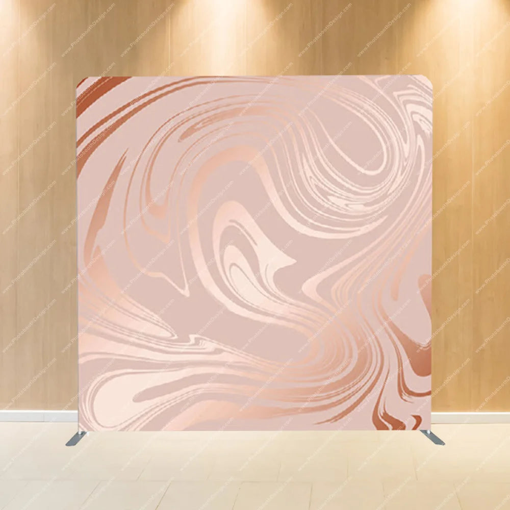 Peach Marble Swirls – Pillow Cover Backdrop