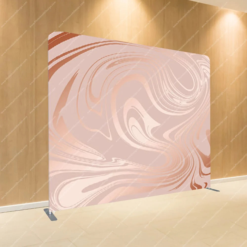 Peach Marble Swirls – Pillow Cover Backdrop