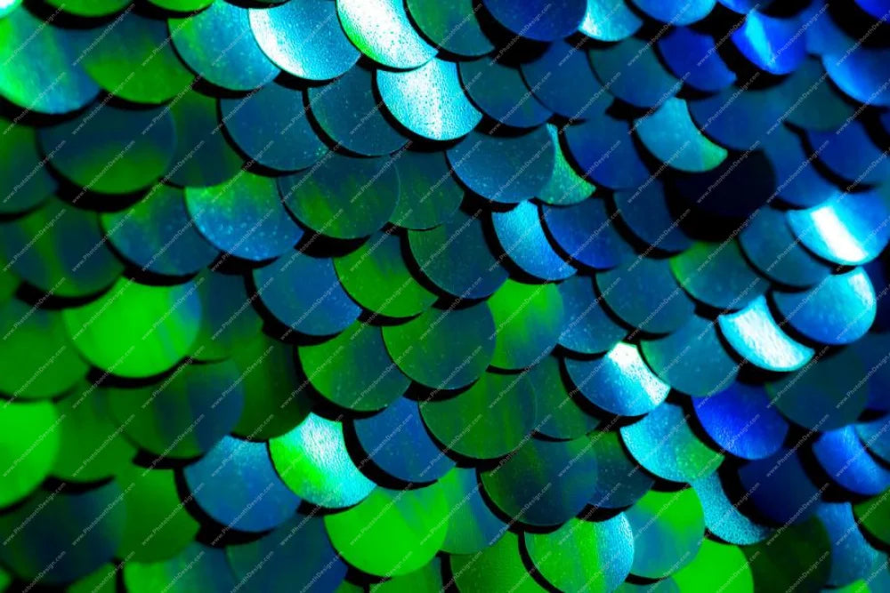 Peacock Blue Green Luxe Sequin Backdrops