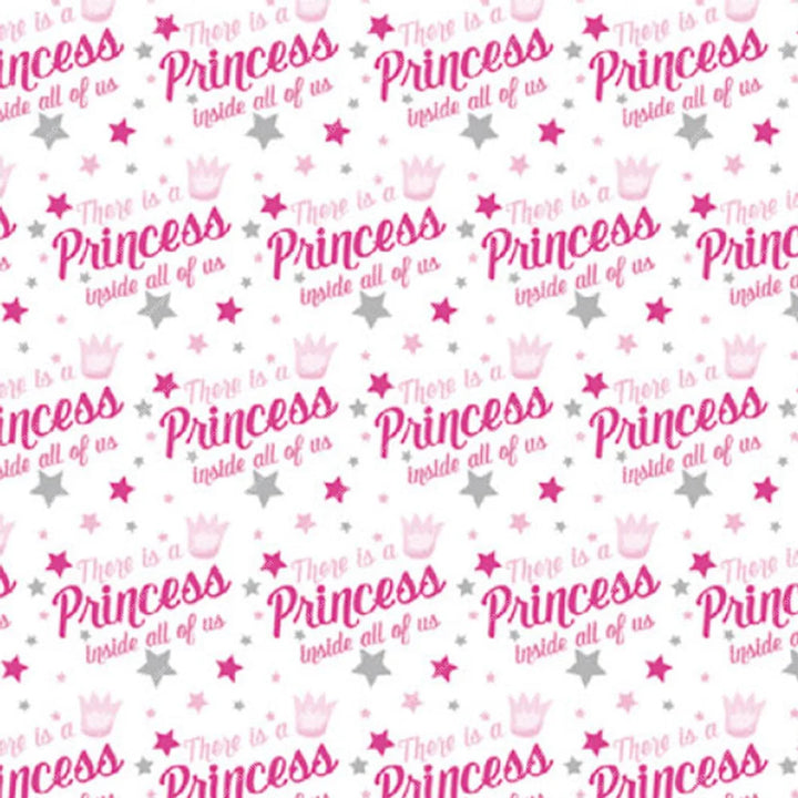Pink Princess Script Pattern – Pillow Cover Backdrop