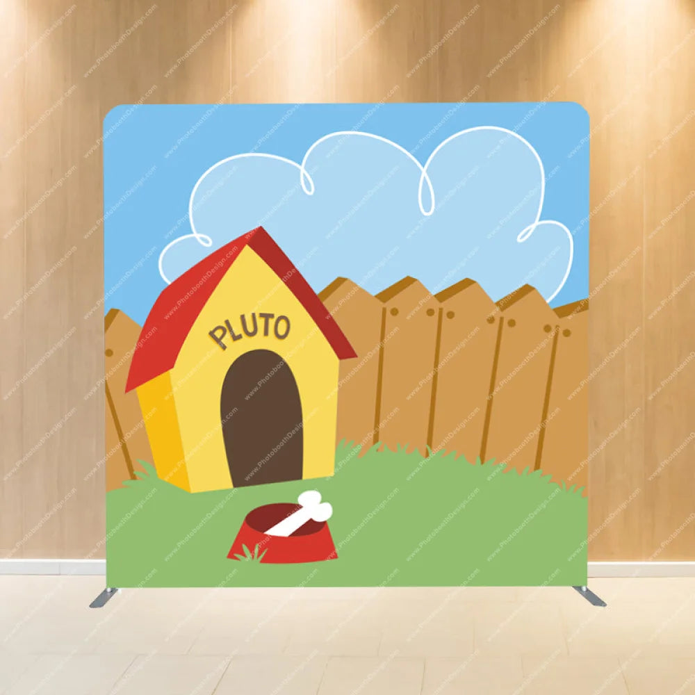 Pluto Dog Backyard - Pillow Cover Backdrop Backdrops