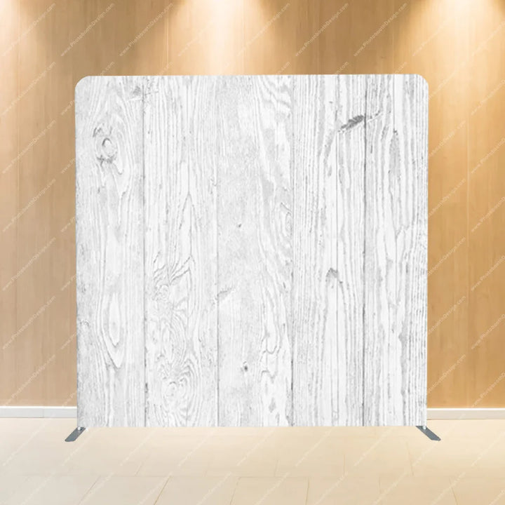 Pristine White Wood - Pillow Cover Backdrop Backdrops