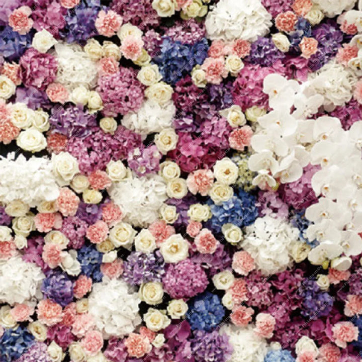 Purple Flower Wall – Pillow Cover Backdrop