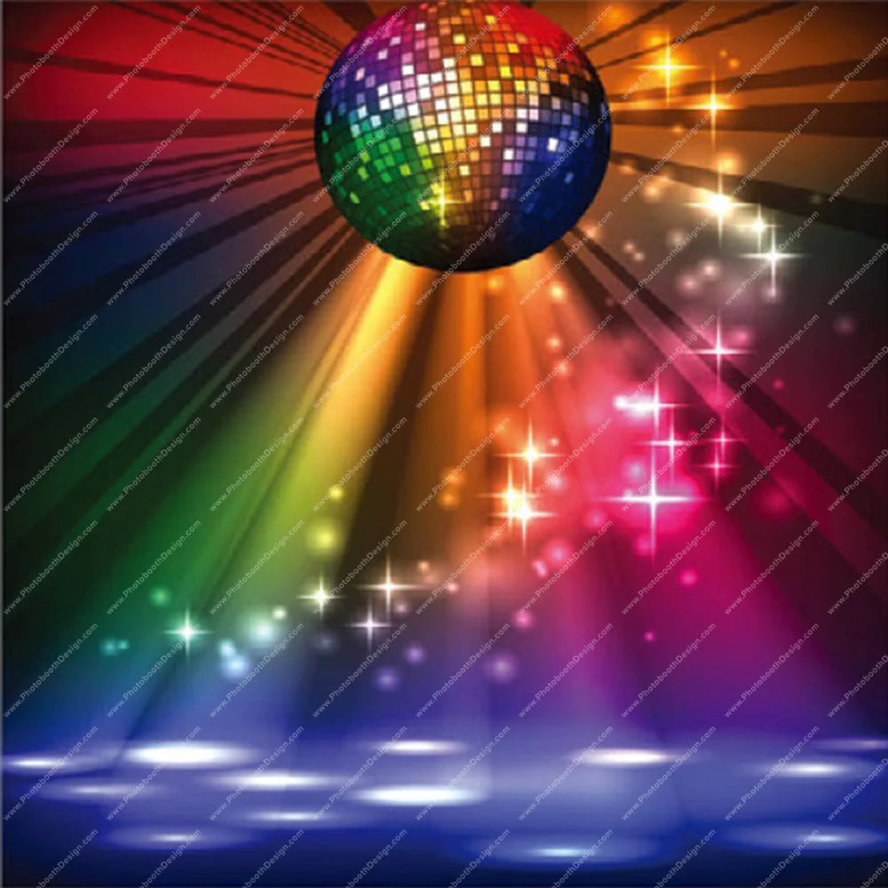 Rainbow Disco Lights – Pillow Cover Backdrop