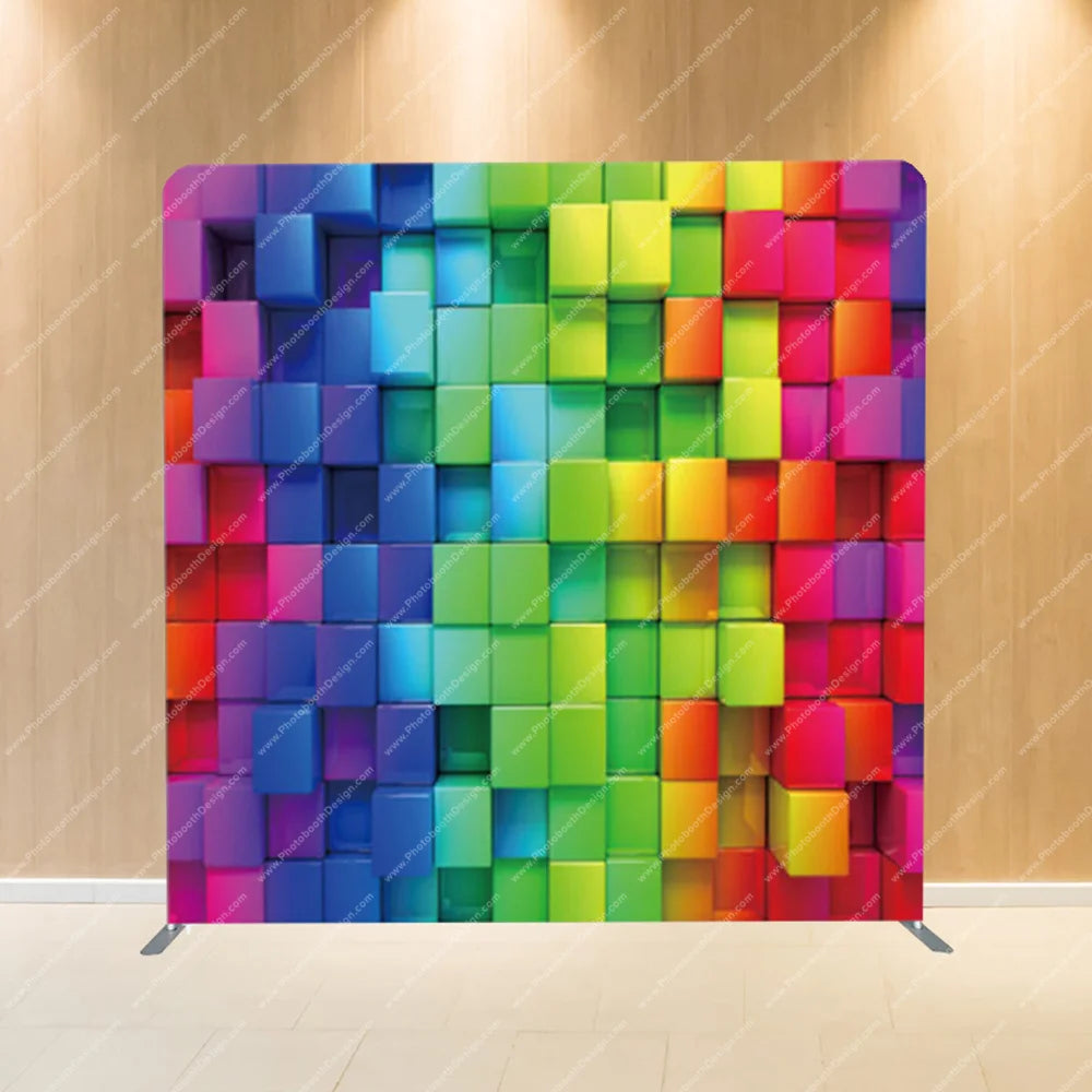 Rainbow Tiles Mosaic – Pillow Cover Backdrop