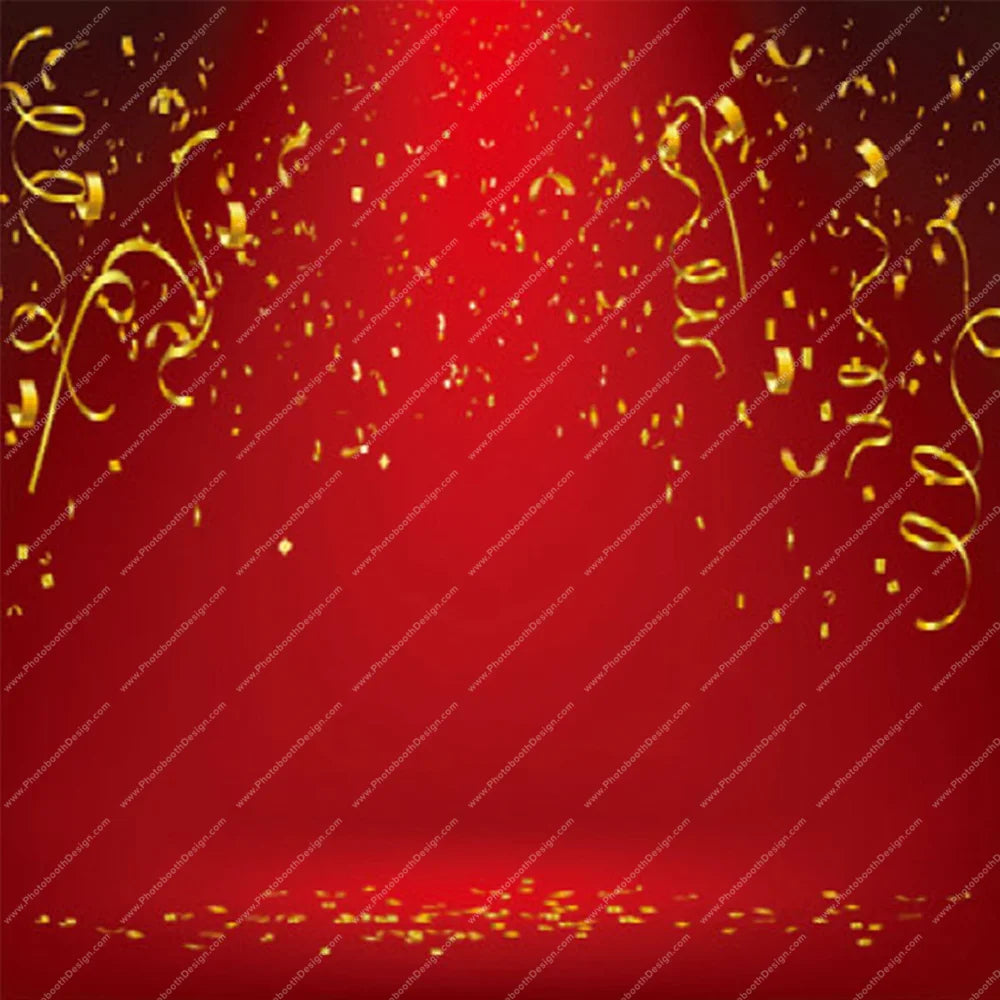 Red Gala Flourish – Pillow Cover Backdrop