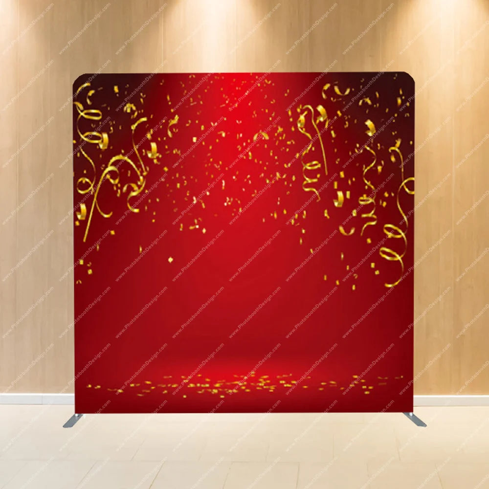 Red Gala Flourish – Pillow Cover Backdrop
