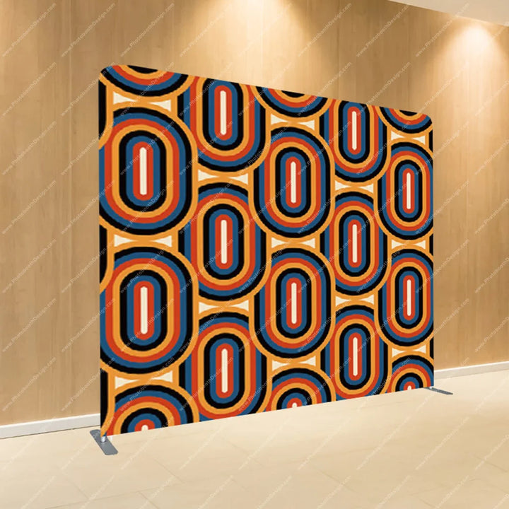 Retro Ovals 70s Groove – Pillow Cover Backdrop