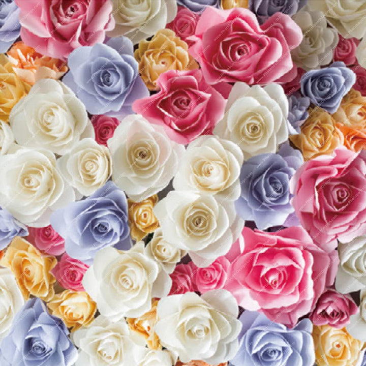 Rose Garden Splendor - Pillow Cover Backdrop Backdrops