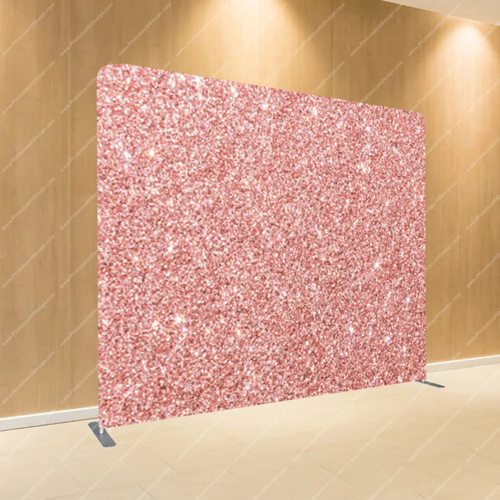 Rose Gold Glitter – Pillow Cover Backdrop