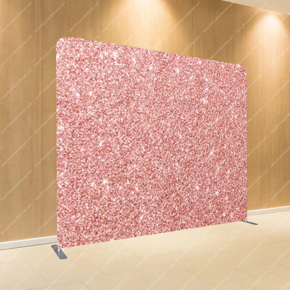 Rose Gold Glitter – Pillow Cover Backdrop