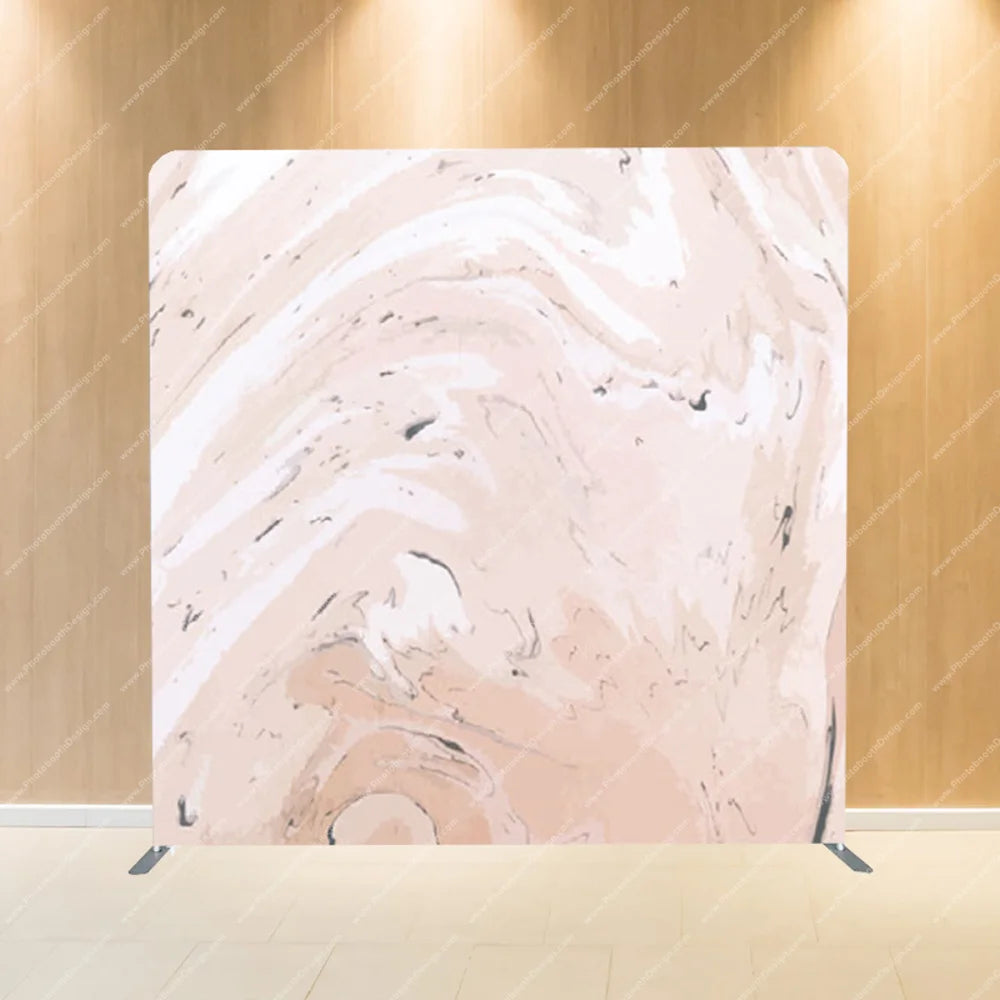 Rose Quartz Marble Swirl – Pillow Cover Backdrop