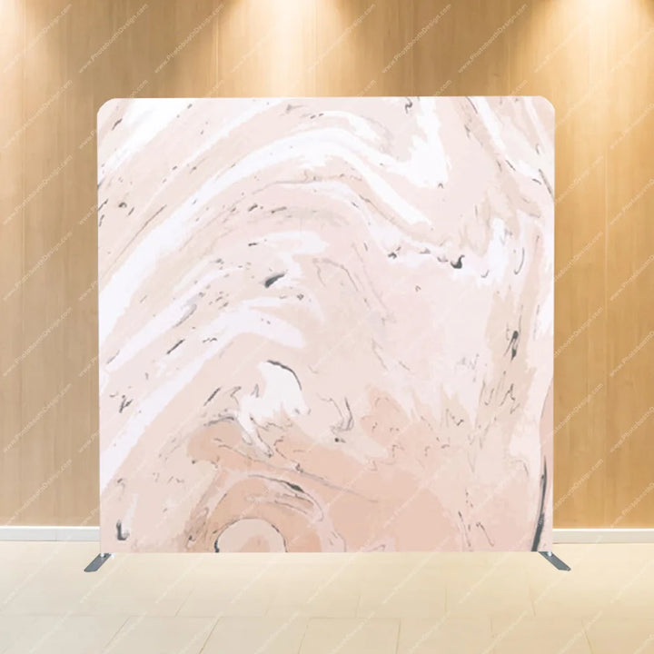 Rose Quartz Marble Swirl – Pillow Cover Backdrop