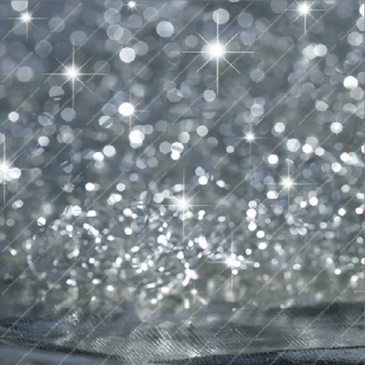 Silver Bokeh Sparkle - Pillow Cover Backdrop Backdrops