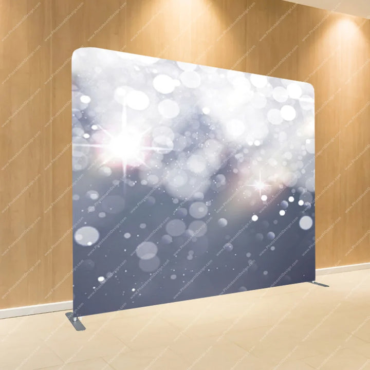 Silver Frost Bokeh – Pillow Cover Backdrop